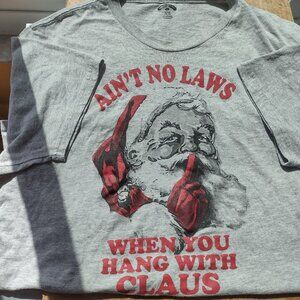 Novelty, funny santa T-shirt NWOT